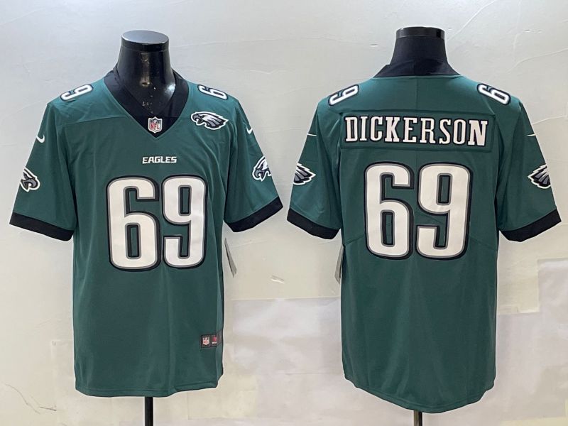 Men Philadelphia Eagles #69 Dickerson Green Second generation 2025 Nike Limited NFL Jersey style 5->philadelphia eagles->NFL Jersey